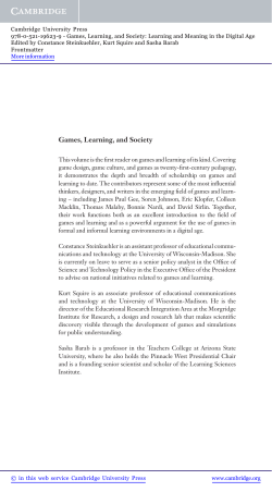 Games, Learning, and Society - Assets