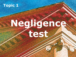 Negligence test