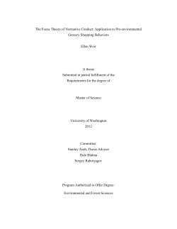 The Focus Theory of Normative Conduct