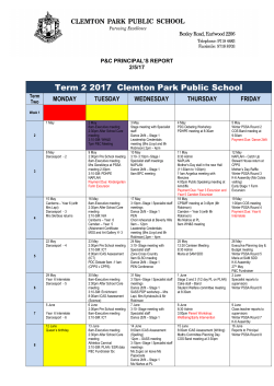 Dear Tony - Clemton Park Public School