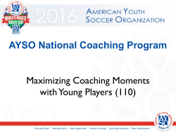 Maximizing Coaching Moments with Young Players