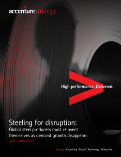 Steeling for disruption: Global steel producers must
