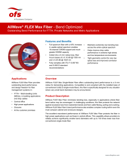 AllWave&reg; FLEX Max Fiber - Bend Optimized