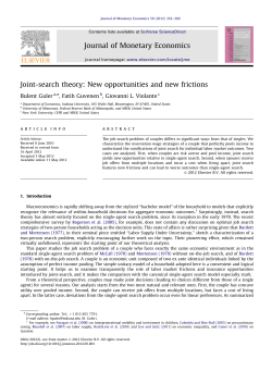 Joint-search theory New opportunities and new