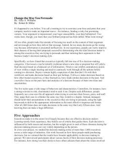 Change the Way You Persuade HBR article