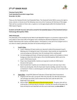 2nd-3rd grade rules - YMCA of Metropolitan Chattanooga