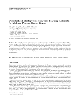 Decentralized Strategy Selection with Learning Automata for