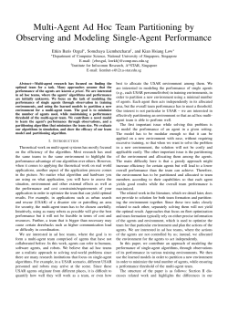 Multi-Agent Ad Hoc Team Partitioning by Observing and Modeling