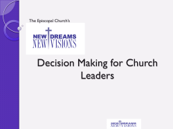 Decision Making for Church Leaders