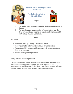 PURPOSE: Purpose To outline to the prospective member the