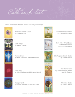 list of the oracle card decks