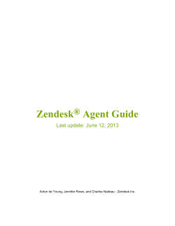 Zendesk Agent Guide