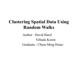 clustering using random walks