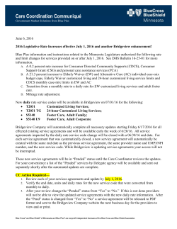 6-6-16 Communique Legislative Rate Increases