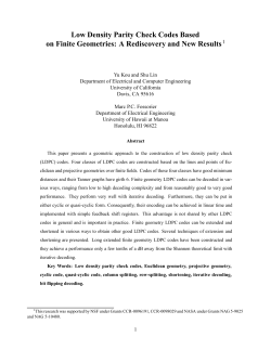 Low Density Parity Check Codes Based on Finite Geometries: A