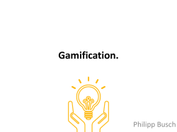 Einf&uuml;hrung zur Gamification - ITCILO E
