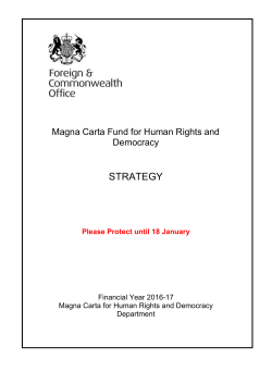 Programme Strategy Template