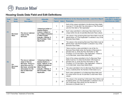 Housing Goals Data Field and Edit Definitions Chart