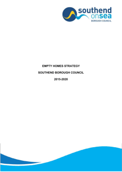 Empty Homes Strategy - Southend-on