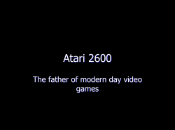 Atari 2600 - mwvsciencefair