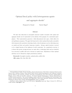 Optimal fiscal policy with heterogeneous agents and