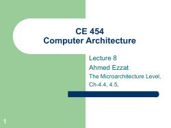 The Microarchitecture (level-1)