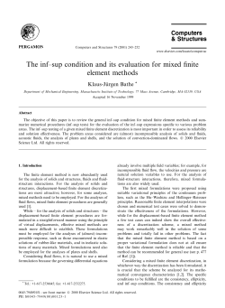 The inf&plusmn;sup condition and its evaluation for mixed finite element