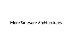 Blackboard Architectures