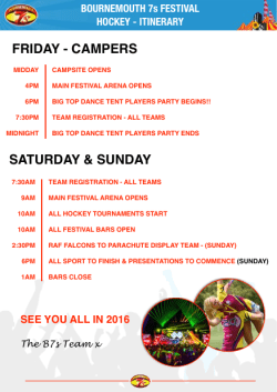 Hockey Players Itinerary