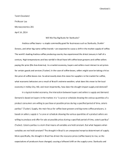 Cleveland Tarah Cleveland Professor Lau Microeconomics 201