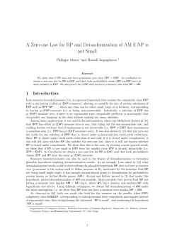 A Zero-one Law for RP and Derandomization of AM if NP is not Small