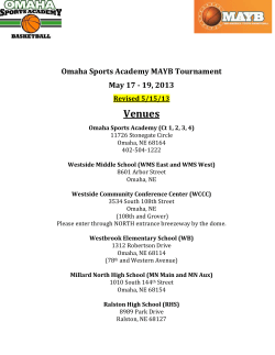 Omaha Sports Academy MAYB Tournament May 17