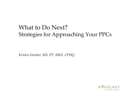 Item 6 PPC Strategies for MHA 2009