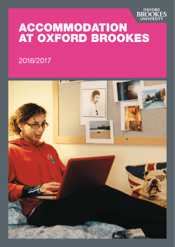 accommodation at oxford brookes