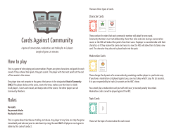 Cards Against Community
