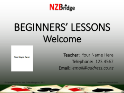 Lesson 9 - NZ Bridge
