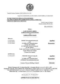 Court of Appeal Judgment Template