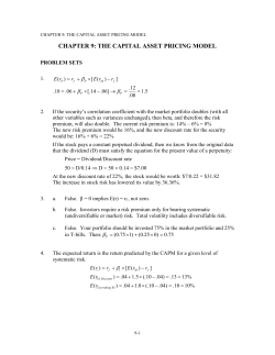 Chapter 9 - Investments