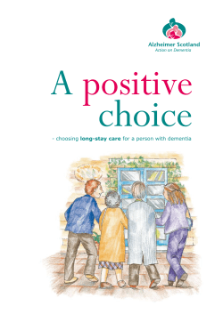 Positive Choice, Copyright of Alzheimer Scotland