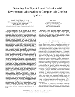 Detecting Intelligent Agent Behavior with Environment Abstraction in