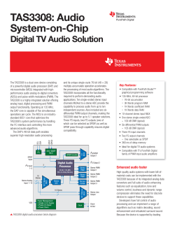Audio System on Chip Flat Screen TV Digital