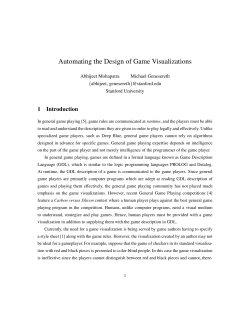 Automating the Design of Game Visualizations