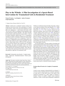 Play to the Whistle: A Pilot Investigation of a Sports