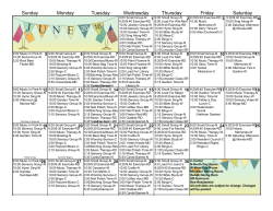 Sunday - Good Samaritan Home