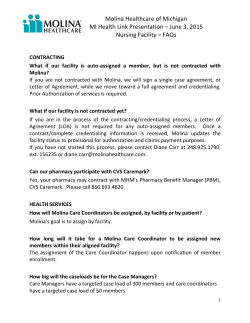 Molina Healthcare of Michigan MI Health Link Presentation &ndash; June 3