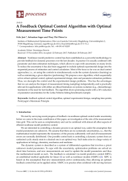 A Feedback Optimal Control Algorithm with Optimal