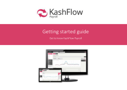 Get to know KashFlow Payroll