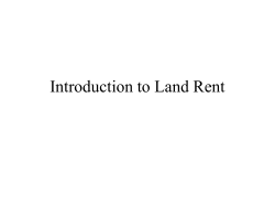 Introduction to Land Rent