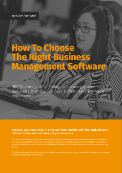 How To Choose The Right Business