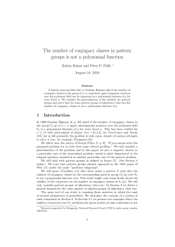 The number of conjugacy classes in pattern groups is not a